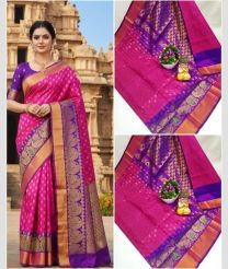magenta colour uppada pattu sarees with All over design
