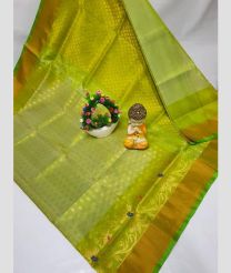 olive colour uppada pattu sarees with All over design
