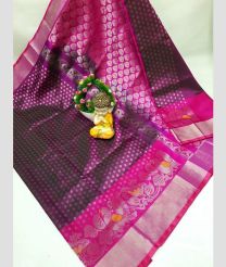 magenta and charcoal colour uppada pattu sarees with All over design