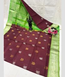 purple and  silver colour uppada pattu sarees with Kanchi Border design