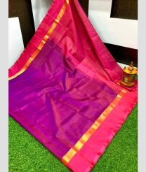 purple colour uppada pattu sarees with Plain design