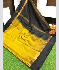 olive  and charcoal colour uppada pattu sarees with Plain design