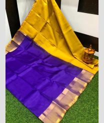 blue and olive colour uppada pattu sarees with Plain design