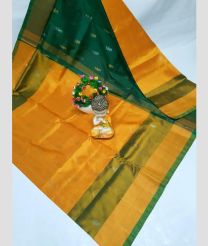 olive green colour uppada pattu sarees with All over Nakshtra Buttas design