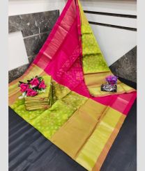 magenta red and olive green colour uppada soft silk sarees with All over Pochampally Ikkat design