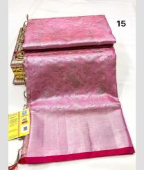 Baby Pink and Pink venkatagiri pattu sarees with All over Jari design