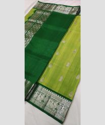 light green colour venkatagiri pattu sarees with All over design