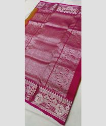 silver and magenta red colour venkatagiri pattu sarees with All over design