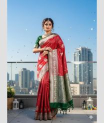 marron colour venkatagiri pattu sarees with All over design