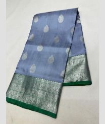 yale blue colour venkatagiri pattu sarees with All over Buttas design
