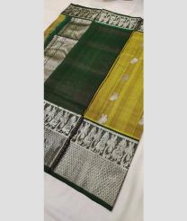 olive green colour venkatagiri pattu sarees with All over Buttas design