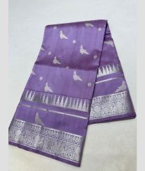 light purple colour venkatagiri pattu sarees with All over design