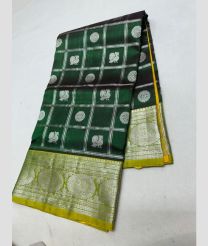 blue colour venkatagiri pattu sarees with All over Checks and Buttas design