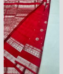 maroon and silver colour venkatagiri pattu sarees with All oer Buttas design