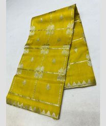 olive green colour venkatagiri pattu sarees with All over design