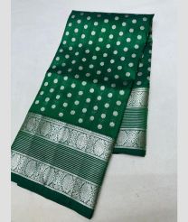dark green colour venkatagiri pattu sarees with All over design
