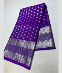 purple colour venkatagiri pattu sarees with All over design