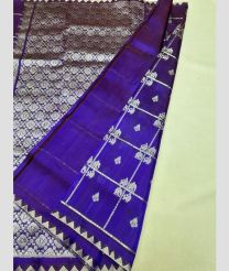 violet colour venkatagiri pattu sarees with All over design