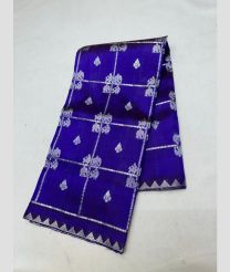 blue colour venkatagiri pattu sarees with All over design