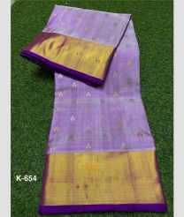light blue colour venkatagiri pattu sarees with Kaddy Border design