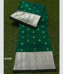 green colour venkatagiri pattu sarees with Kaddy Border design