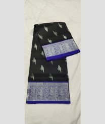 charcoal colour venkatagiri pattu sarees with All over design
