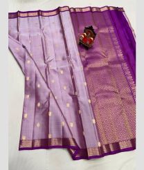 purple colour venkatagiri pattu sarees with All over design