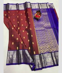 silver and light magenta colour venkatagiri pattu sarees with All over design