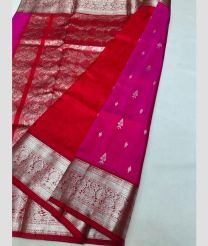 maroon and magenta colour venkatagiri pattu sarees with All over design