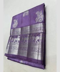 purple colour venkatagiri pattu sarees with All over design