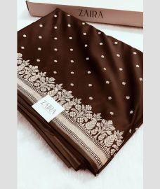 Chocolate and Cream banarasi sarees with All over Buttas design