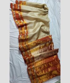gray colour gadwal pattu sarees with All over Checks design