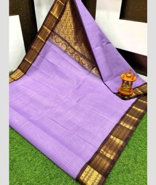 light blue colour gadwal sico sarees with Kanchi Border design