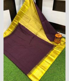 charcoal colour gadwal sico sarees with Kanchi Border design