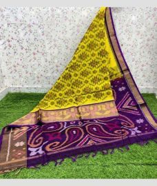 pink ikkat lehengas with all over pochampally design