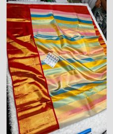 Baby Pink and Red kanchi lehengas with All over design