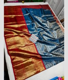 Blue Ivy and Red kanchi lehengas with All over design