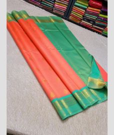 pink colour kanchi pattu sarees with All over Buttas design