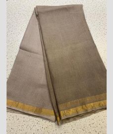 Granite and Golden kota sarees with All over Checks design