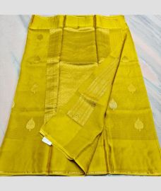 Mustard Yellow kota sarees with All over Buttas design