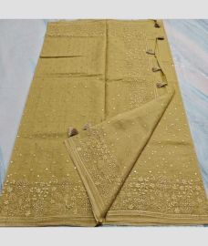 Sand and Cream kota sarees with All over Mirror Work design