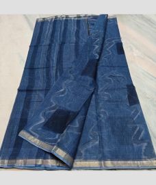 Blue Ivy and Black kota sarees with All over Printed design