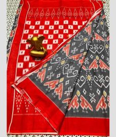 maroon and grey colour mangalagiri cotton sarees with All Over Printing design