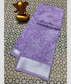 light purple colour mangalagiri pattu sarees with All over design