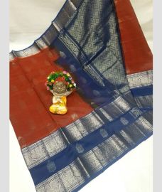 magenta and silver colour mangalagiri pattu sarees with Kanchi Border design