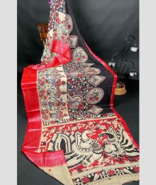 gray and charcoal block colour mangalagiri pattu sarees with Kanchi Border design