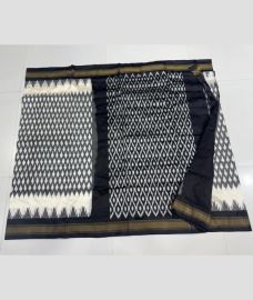gray andcharcoal colour pochampally ikkat pure silk sarees with All over design