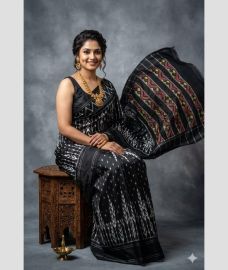block colour pochampally ikkat pure silk sarees with All over design
