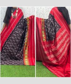 maroon red and grey colour pochampally ikkat pure silk sarees with All over design