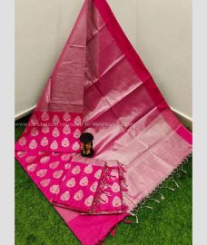 Brown with Light Green Pallu color kuppadam pattu handloom saree with silver peacock buta saree design